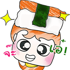 [LINEスタンプ] HI！ My name is Masaru. Love Sushi. ^_^