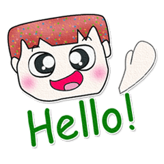 [LINEスタンプ] Mr. Nobuyuki. Hello！^__^