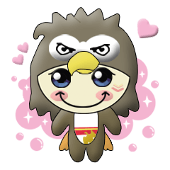 [LINEスタンプ] Gu Gu Eagle (LOVE)