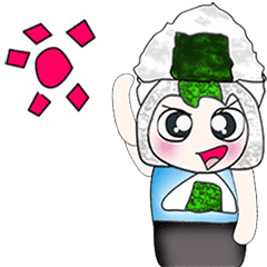 [LINEスタンプ] Hello my name is Savamura. I love Sushi.