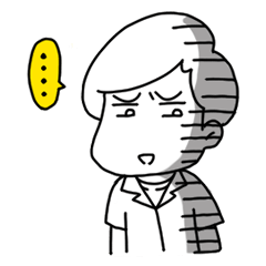 [LINEスタンプ] pale man