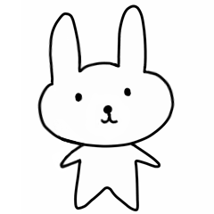 [LINEスタンプ] うちがわのうさぎ