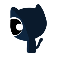 [LINEスタンプ] The Dark Blue Cat