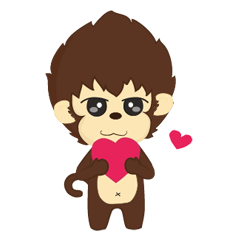 [LINEスタンプ] サル "Ling Gung"