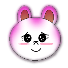 [LINEスタンプ] Rabbit pink