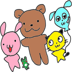 [LINEスタンプ] うさぎと仲間たち。日常編