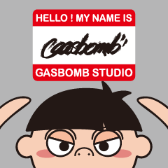 [LINEスタンプ] Watermelon Boy GASBOMB