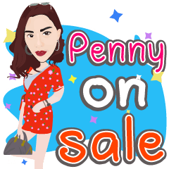 [LINEスタンプ] Penny on sale