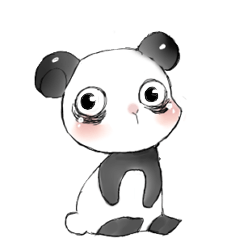 [LINEスタンプ] Naughty cute panda