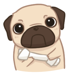 [LINEスタンプ] Dodo The Pug