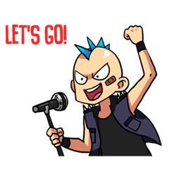 [LINEスタンプ] iPunk The PunkStreet Boy