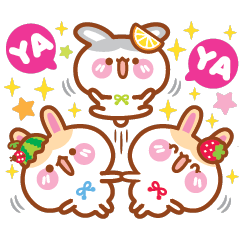 [LINEスタンプ] Cherry Mommy's Rabbits -Animated Sticker