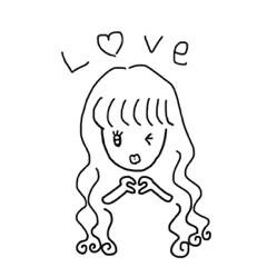 [LINEスタンプ] 奈々子ちゃんの日常♡