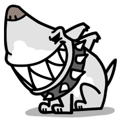 [LINEスタンプ] Shark Dog surf