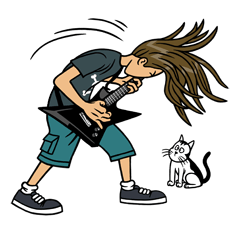 [LINEスタンプ] Metalhead Daily Life