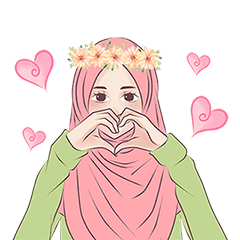 [LINEスタンプ] Hijab Chic: Animated Sticker