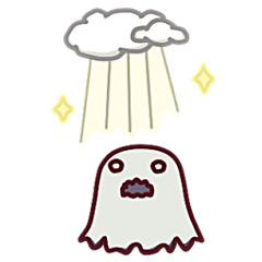 [LINEスタンプ] The Whispering Ghost