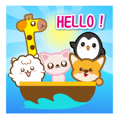 [LINEスタンプ] Happy Animals ！