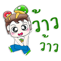 [LINEスタンプ] Mr. Makoto. Love mushroom.^__^