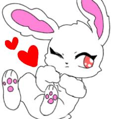 [LINEスタンプ] うさぎのラビたん