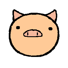 [LINEスタンプ] Meat pig Aron's life