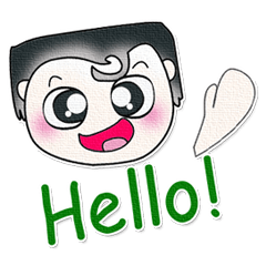 [LINEスタンプ] Hello！ My name is Masayuki.^__^