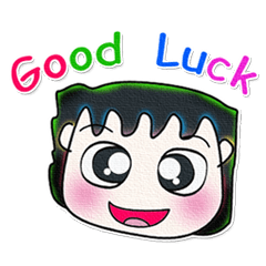 [LINEスタンプ] My name is AKIRA. Good luck！^_^