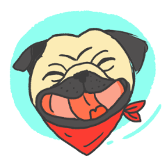 [LINEスタンプ] pugs so cute