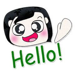 [LINEスタンプ] Mr. Kunio. Hello！