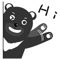 [LINEスタンプ] victory bear and monkey(English)