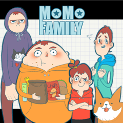 [LINEスタンプ] MoMo Family ~ Daily Expression