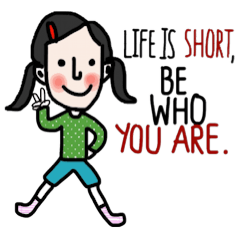 [LINEスタンプ] Life is short. : Sakura