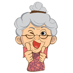 [LINEスタンプ] Nekima grandma (nenek kita bersama)