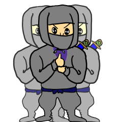 [LINEスタンプ] 縁起を担ぐ忍者