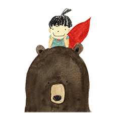 [LINEスタンプ] Bear ＆ the girl with superpower