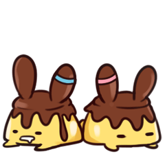 [LINEスタンプ] rabbit BW2