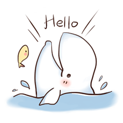 [LINEスタンプ] White Whale