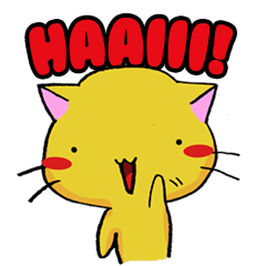 [LINEスタンプ] KOU The Yellow Cat