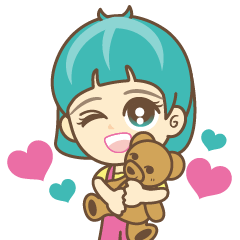 [LINEスタンプ] Lovely Tiffany and Her Family