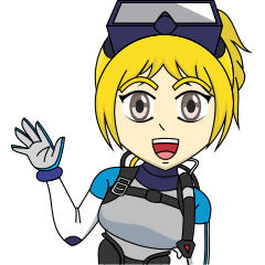 [LINEスタンプ] Stacey the Scuba Girl