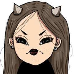 [LINEスタンプ] JINJIN Nose theft