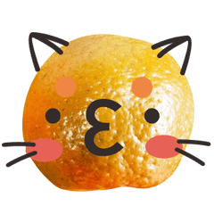 [LINEスタンプ] Orange Orange cat Of your oranges