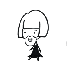 [LINEスタンプ] スーパーくちびる女