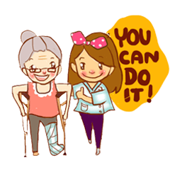 [LINEスタンプ] First Physio : Happy Work