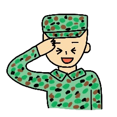 [LINEスタンプ] 自衛官Sくん