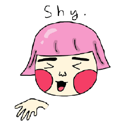 [LINEスタンプ] I have a crush on her.