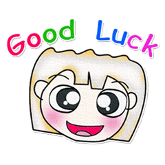 [LINEスタンプ] Mr. Rishu. Good luck.^__^