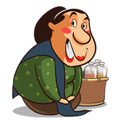 [LINEスタンプ] Jamu Gendong Mbok De