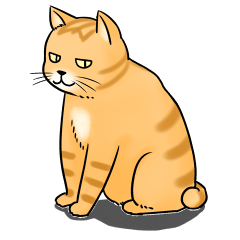 [LINEスタンプ] 太り気味の猫