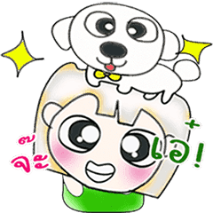 [LINEスタンプ] Mr. Richu. Hi！ ^__^ I love dog.